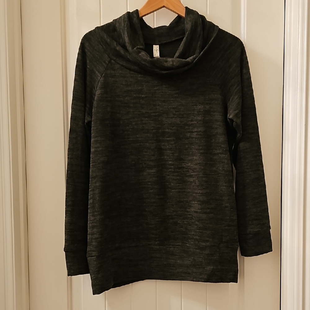 PerSeption Concept Charcoal Cowl Neck Sweater